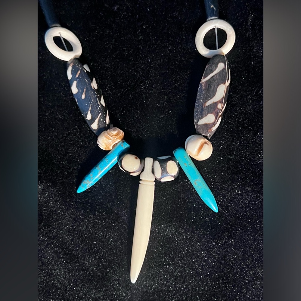 Handmade bead necklace- silver beads are 925 sterling silver